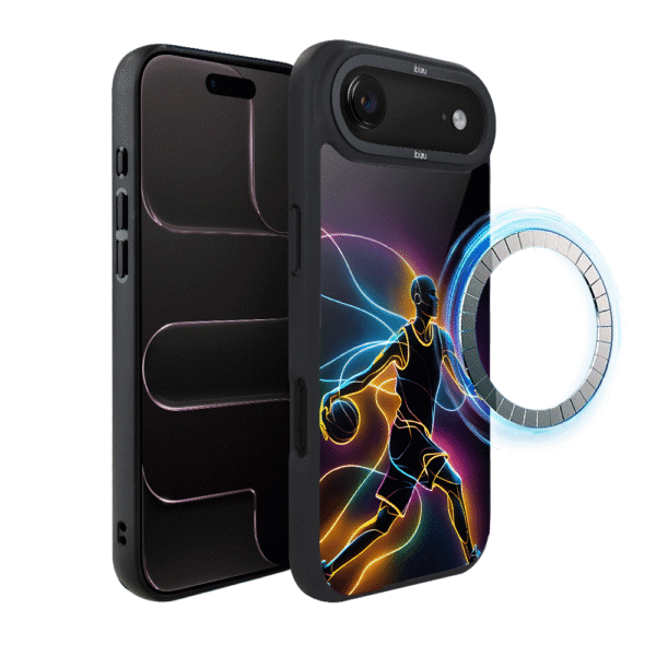 Etui do iPhone Air IBIZU DropGuard Matt z MagSafe, #ElectroMove, Duch koszykówki