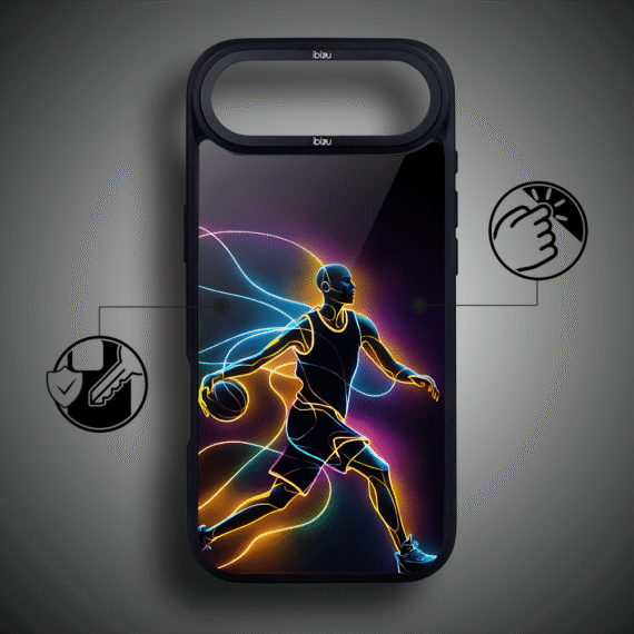 Etui do iPhone Air IBIZU DropGuard Matt z MagSafe, #ElectroMove, Duch koszykówki8