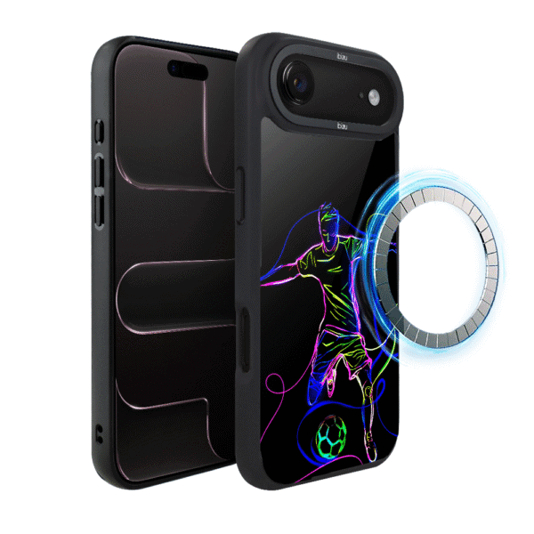 Etui do iPhone Air IBIZU DropGuard Matt z MagSafe, #ElectroMove, Moc football’u
