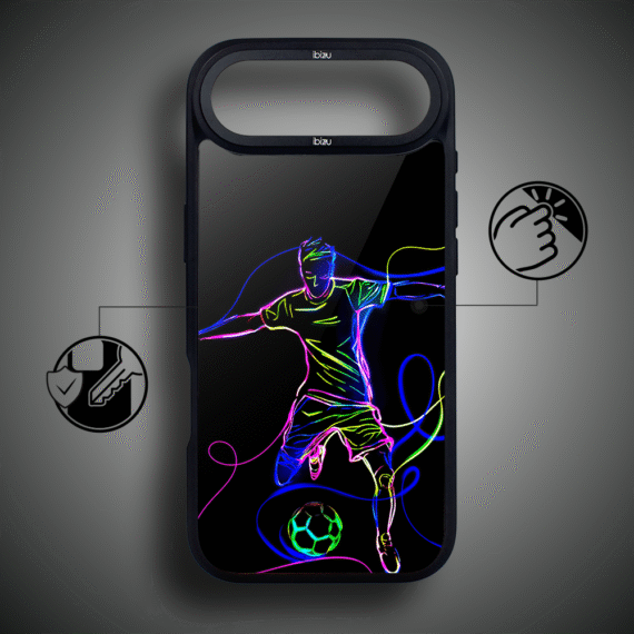 Etui do iPhone Air IBIZU DropGuard Matt z MagSafe, #ElectroMove, Moc football’u2