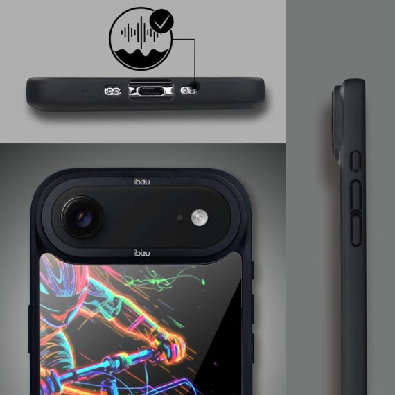 Etui do iPhone Air IBIZU DropGuard Matt z MagSafe, #ElectroMove, Rowerowa wibracja1