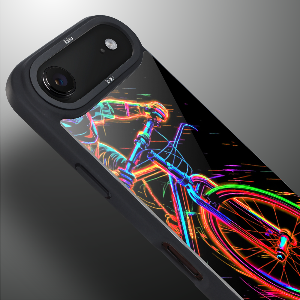 Etui do iPhone Air IBIZU DropGuard Matt z MagSafe, #ElectroMove, Rowerowa wibracja3