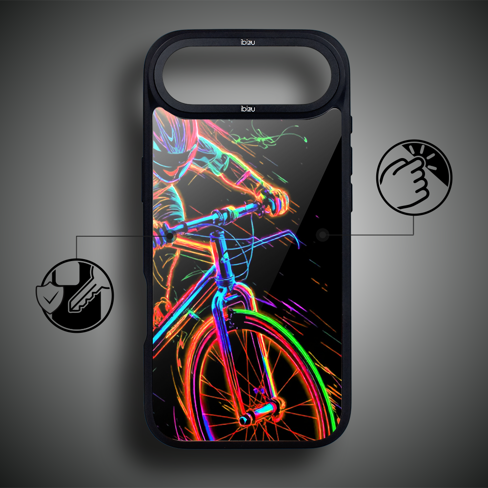 Etui do iPhone Air IBIZU DropGuard Matt z MagSafe, #ElectroMove, Rowerowa wibracja5