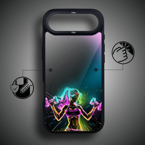Etui do iPhone Air IBIZU DropGuard Matt z MagSafe, #ElectroMove, Wibracja fitness5
