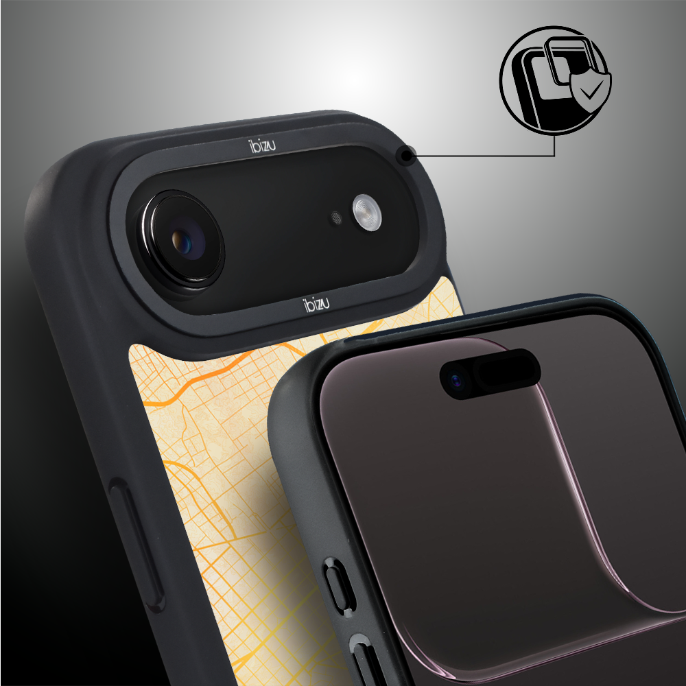 Etui do iPhone Air IBIZU DropGuard Matt z MagSafe, Mapy Świata, Barcelona (3)