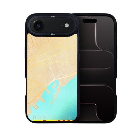 Etui do iPhone Air IBIZU DropGuard Matt z MagSafe, Mapy Świata, Barcelona (8)