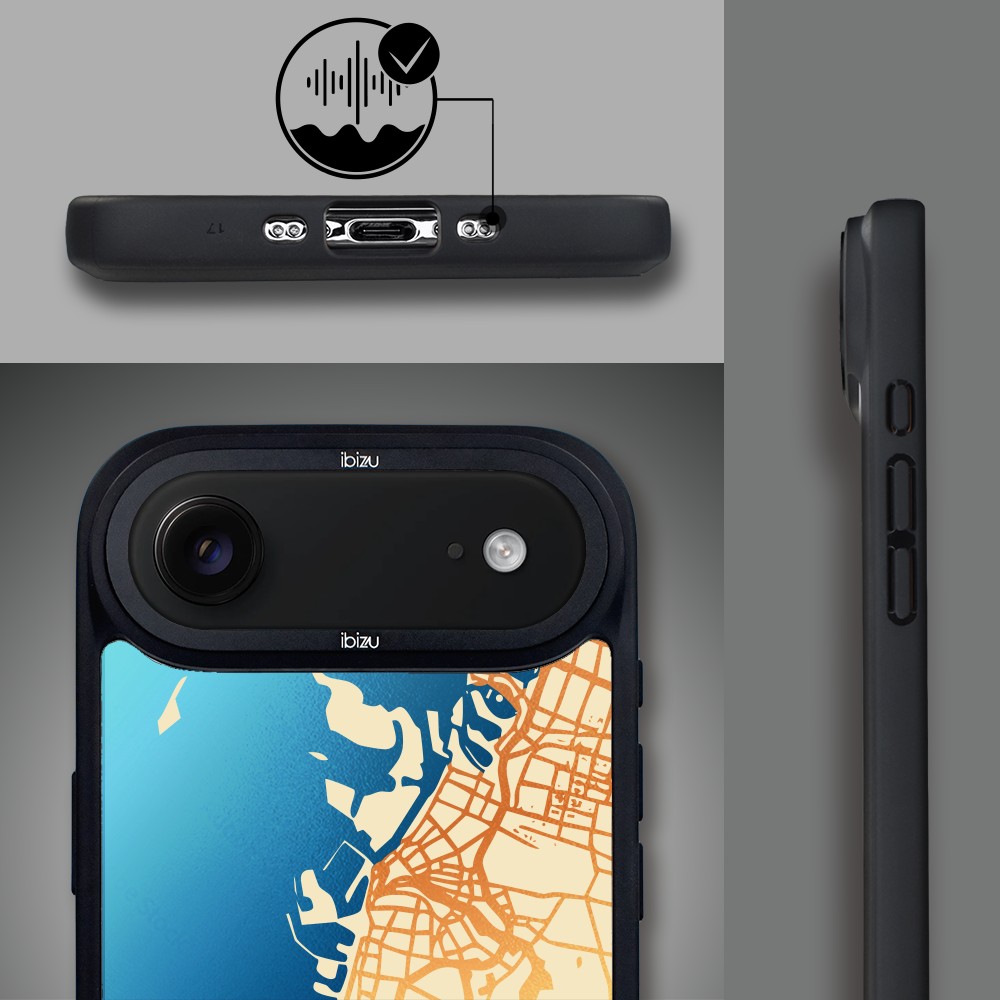 Etui do iPhone Air IBIZU DropGuard Matt z MagSafe, Mapy Świata, Dubai (2)