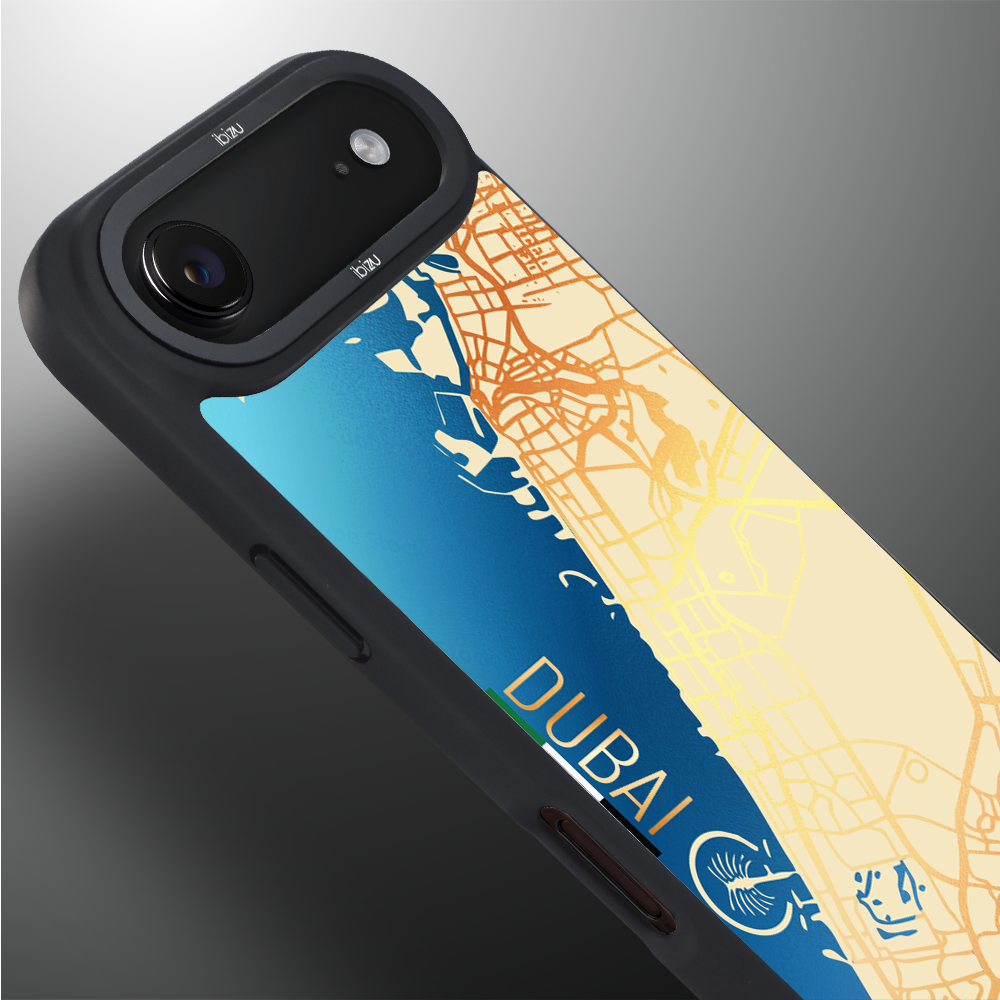 Etui do iPhone Air IBIZU DropGuard Matt z MagSafe, Mapy Świata, Dubai (4)