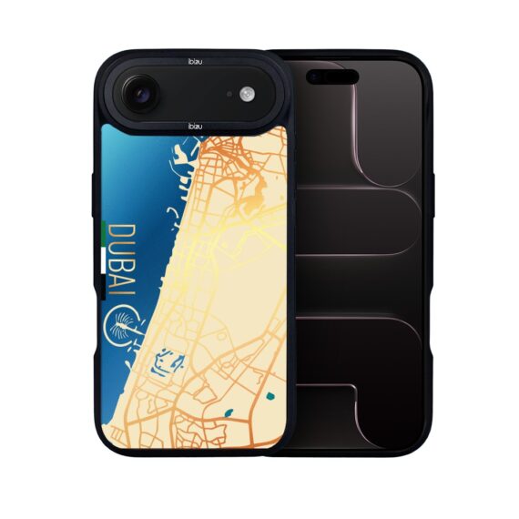 Etui do iPhone Air IBIZU DropGuard Matt z MagSafe, Mapy Świata, Dubai (8)