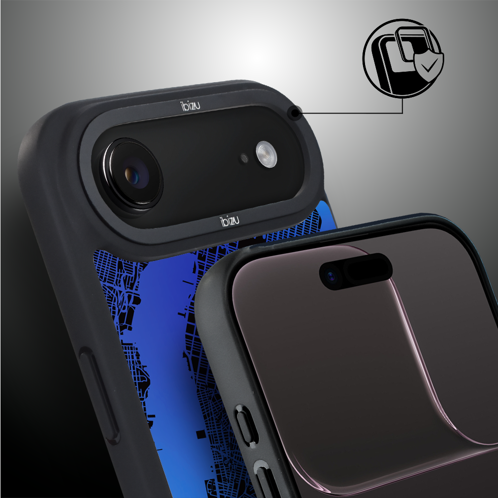 Etui do iPhone Air IBIZU DropGuard Matt z MagSafe, Mapy Świata, New York (3)