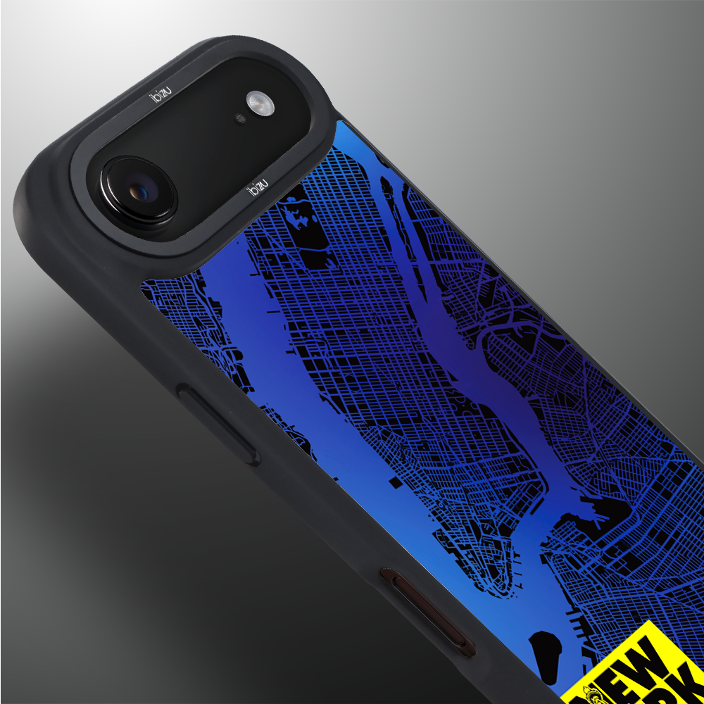 Etui do iPhone Air IBIZU DropGuard Matt z MagSafe, Mapy Świata, New York (4)