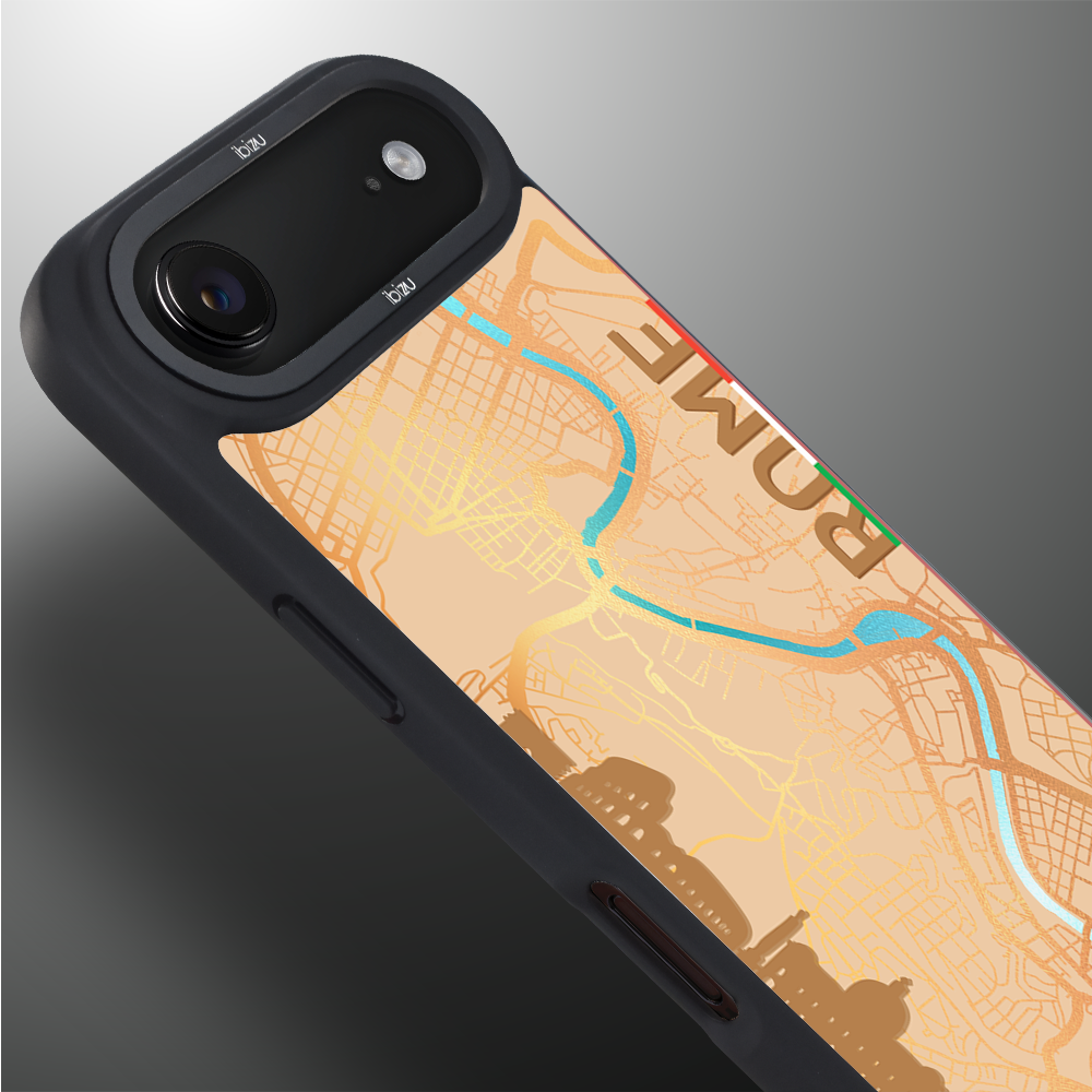 Etui do iPhone Air IBIZU DropGuard Matt z MagSafe, Mapy Świata, Rome6