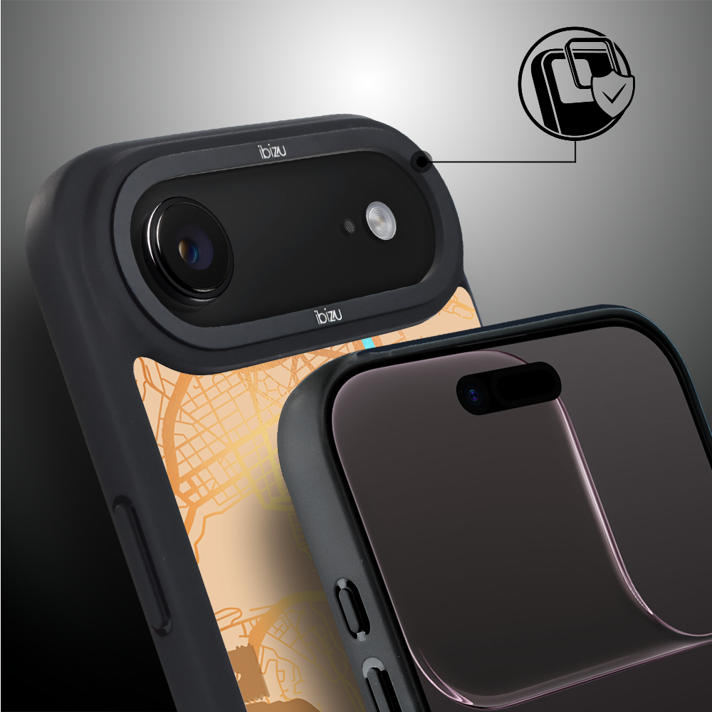 Etui do iPhone Air IBIZU DropGuard Matt z MagSafe, Mapy Świata, Rome7