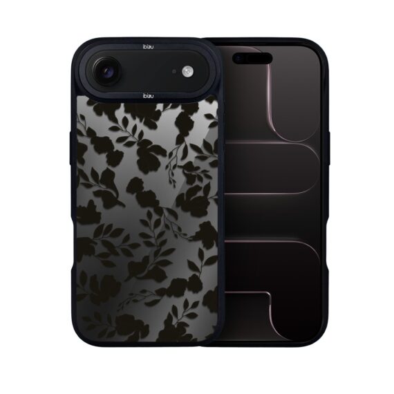 Etui do iPhone Air IBIZU DropGuard Matt z MagSafe, Midnight, Cienie liści-el2