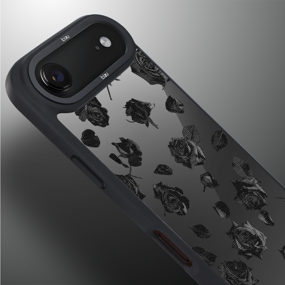 Etui do iPhone Air IBIZU DropGuard Matt z MagSafe, Midnight, Cienie liści3