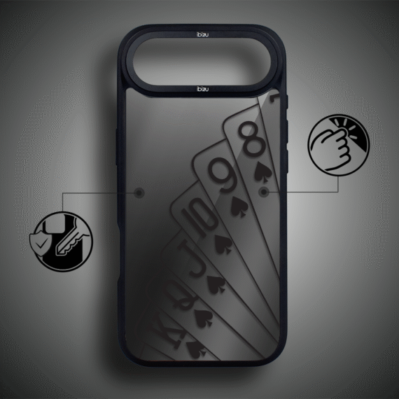 Etui do iPhone Air IBIZU DropGuard Matt z MagSafe, Midnight, Karty do gry5