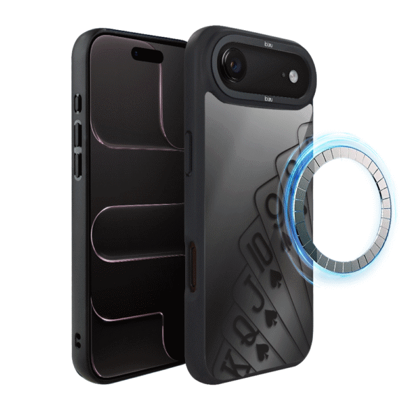 Etui do iPhone Air IBIZU DropGuard Matt z MagSafe, Midnight, Karty do gry6