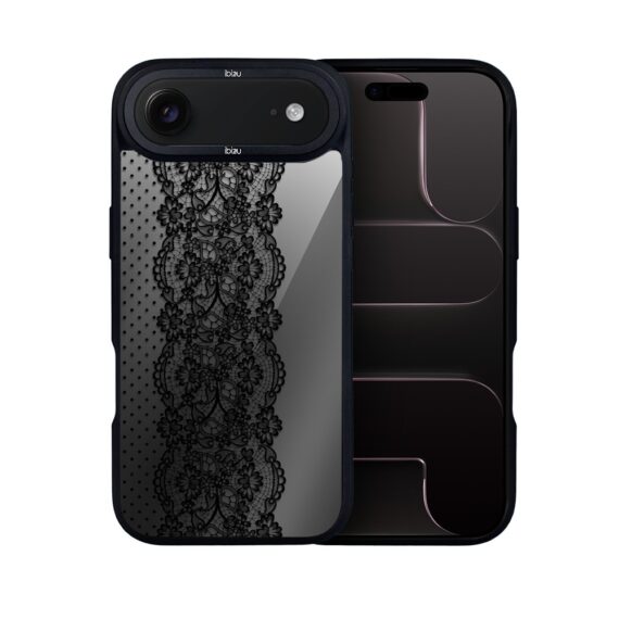 Etui do iPhone Air IBIZU DropGuard Matt z MagSafe, Midnight, Ornamentowa koronka pop7