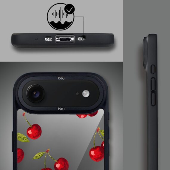 Etui do iPhone Air IBIZU DropGuard Matt z MagSafe, Midnight, Wiśniowa noc1