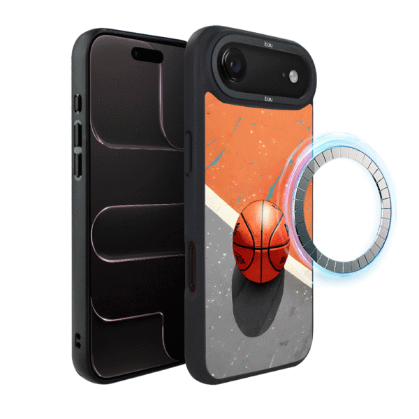 Etui do iPhone Air IBIZU DropGuard Matt z MagSafe, #Move, Koszykówka