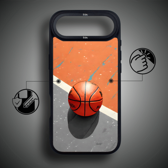 Etui do iPhone Air IBIZU DropGuard Matt z MagSafe, #Move, Koszykówka4