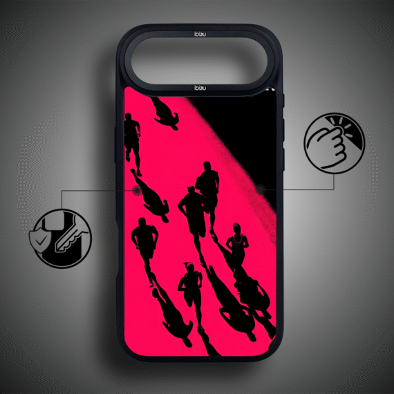 Etui do iPhone Air IBIZU DropGuard Matt z MagSafe, #Move, Nocny maraton5