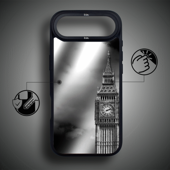 Etui do iPhone Air IBIZU DropGuard Matt z MagSafe, Noir City, Big Ben4