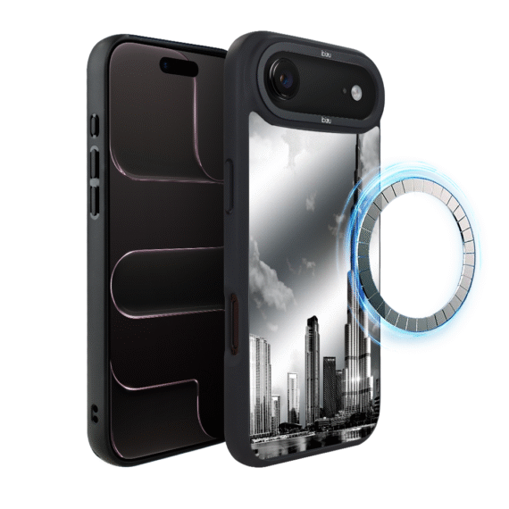 Etui do iPhone Air IBIZU DropGuard Matt z MagSafe, Noir City, Burj Khalifa3