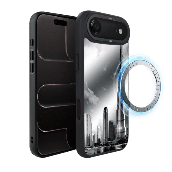 Etui do iPhone Air IBIZU DropGuard Matt z MagSafe, Noir City, Burj Khalifa