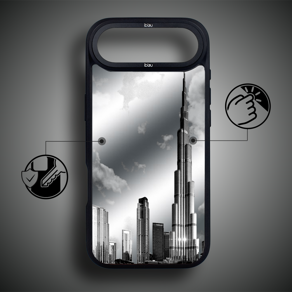 Etui do iPhone Air IBIZU DropGuard Matt z MagSafe, Noir City, Burj Khalifa4