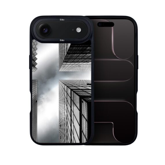 Etui do iPhone Air IBIZU DropGuard Matt z MagSafe, Noir City, Drapacze Chmur2