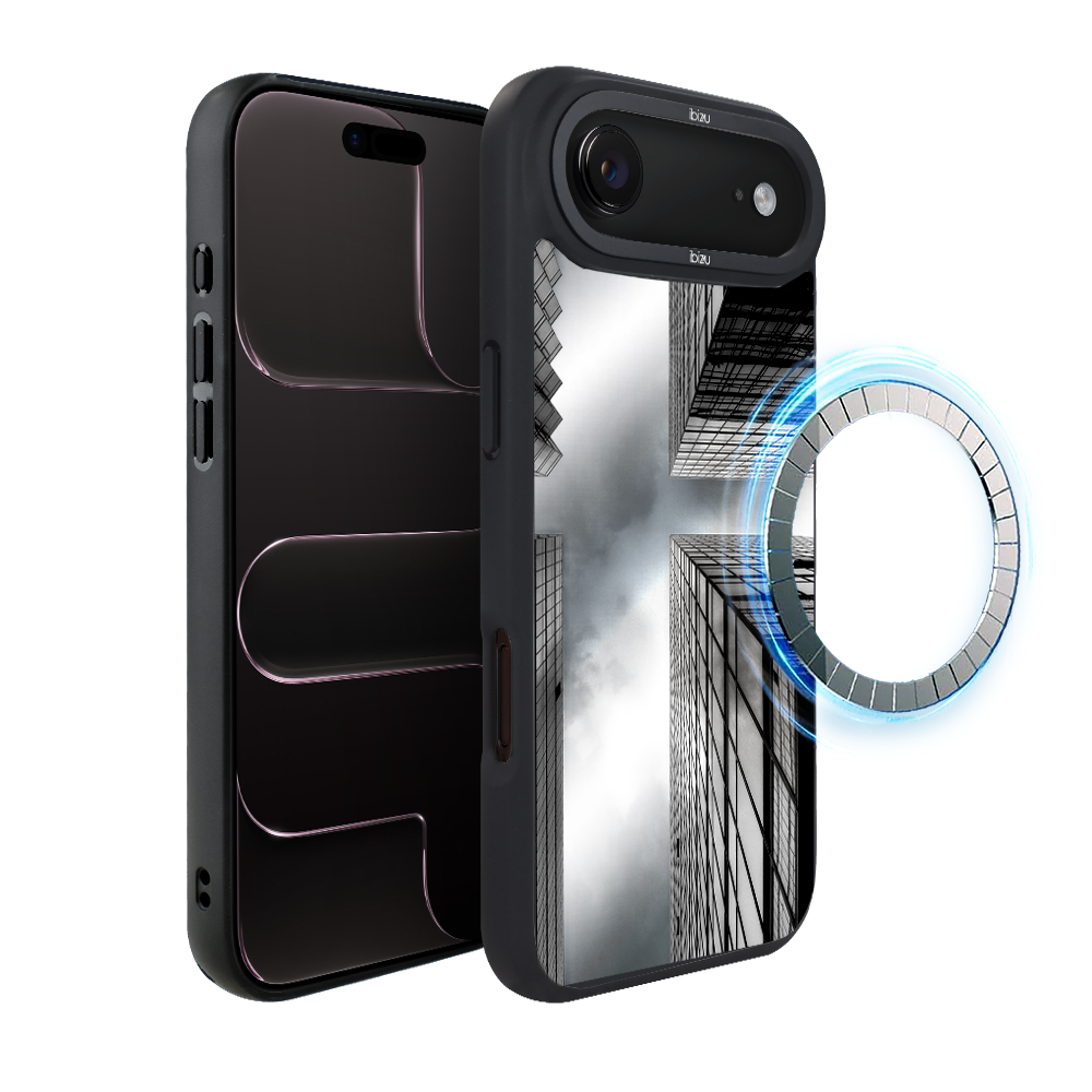 Etui do iPhone Air IBIZU DropGuard Matt z MagSafe, Noir City, Drapacze Chmur