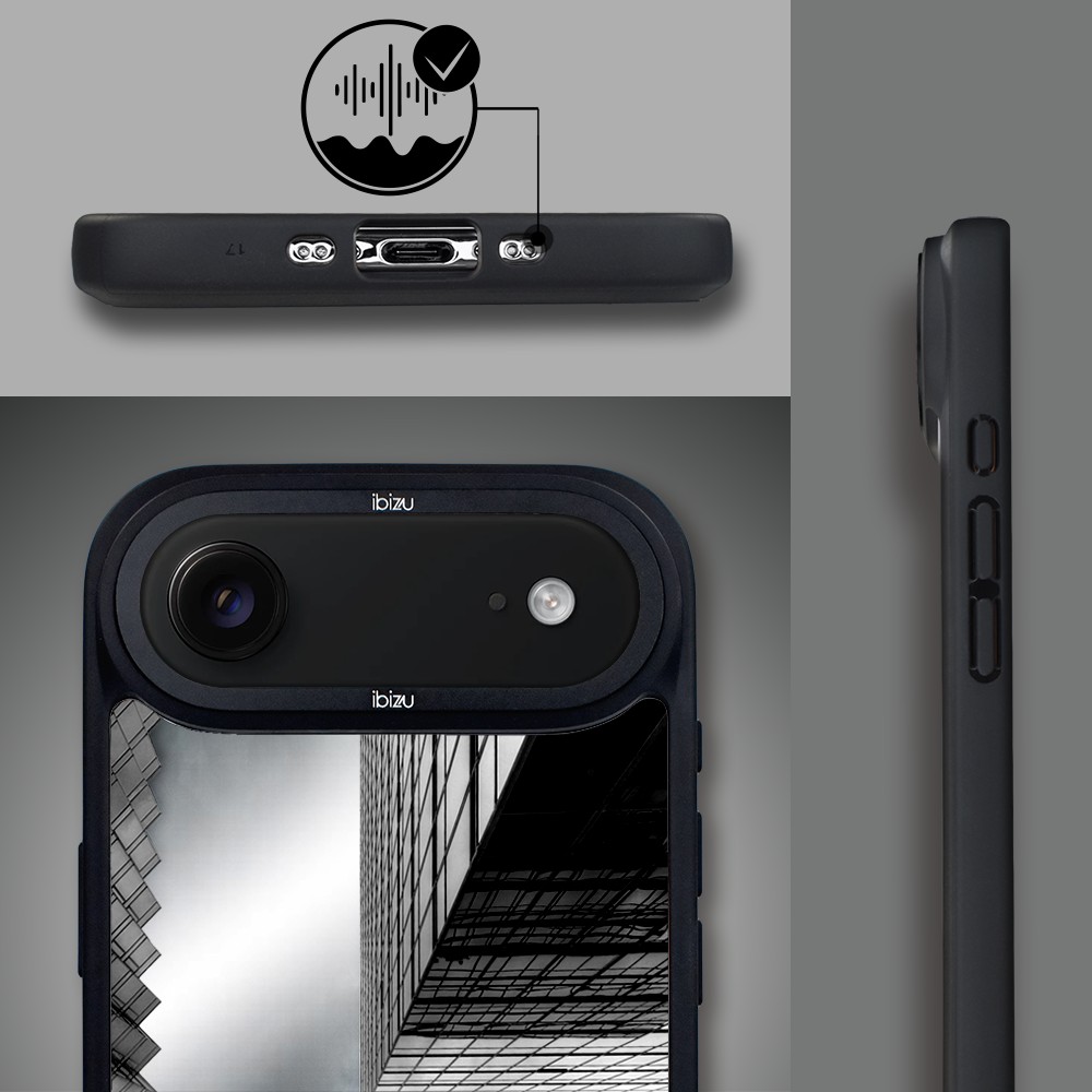 Etui do iPhone Air IBIZU DropGuard Matt z MagSafe, Noir City, Drapacze Chmur8