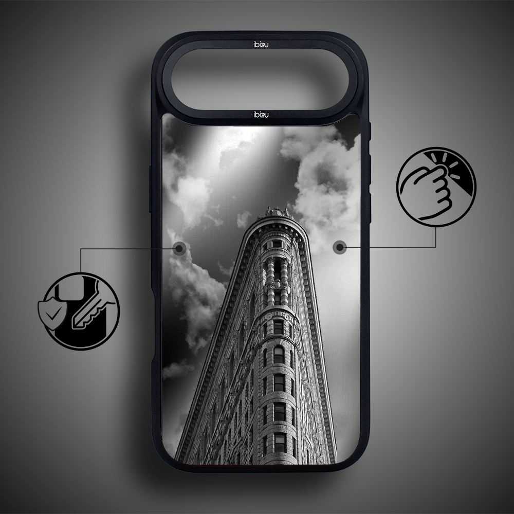 Etui do iPhone Air IBIZU DropGuard Matt z MagSafe, Noir City, Flatiron4