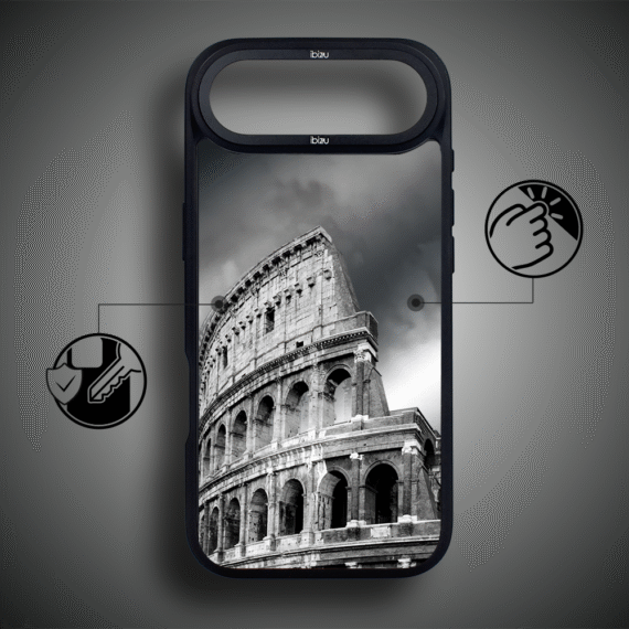 Etui do iPhone Air IBIZU DropGuard Matt z MagSafe, Noir City, Koloseum5