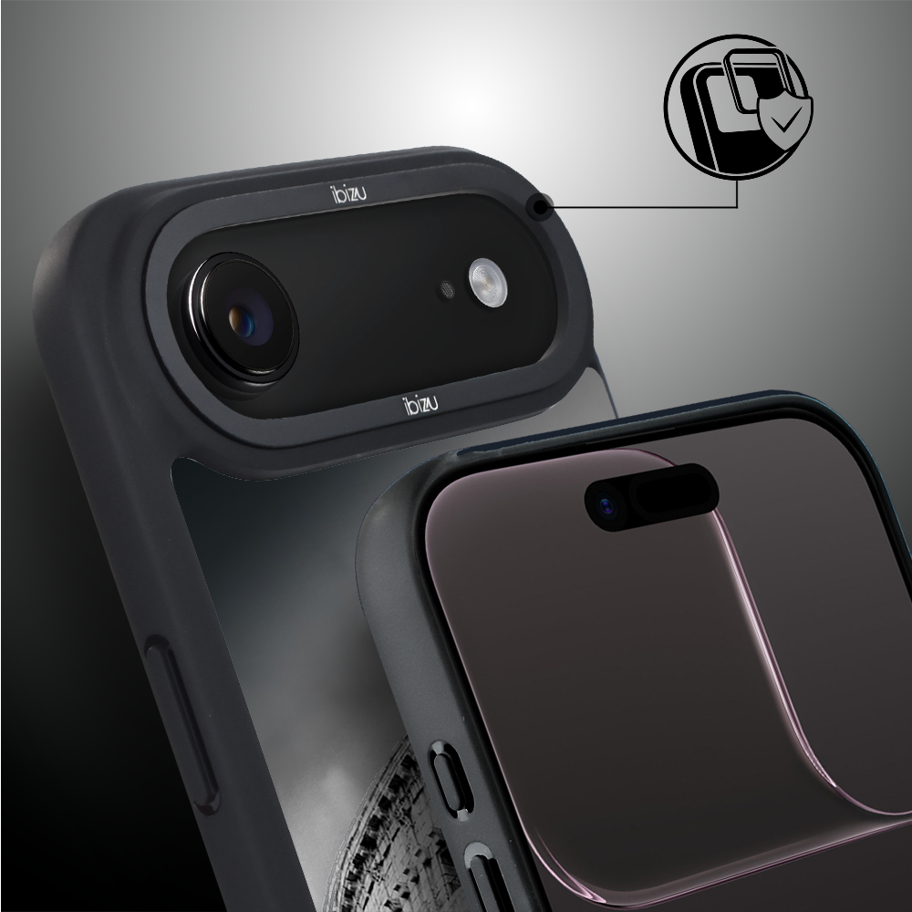 Etui do iPhone Air IBIZU DropGuard Matt z MagSafe, Noir City, Koloseum8