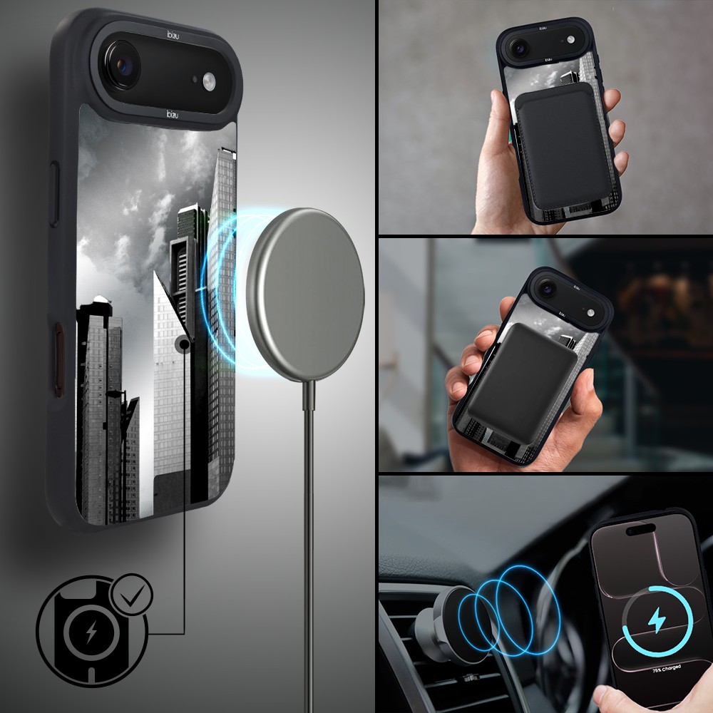 Etui do iPhone Air IBIZU DropGuard Matt z MagSafe, Noir City, Manhattan5