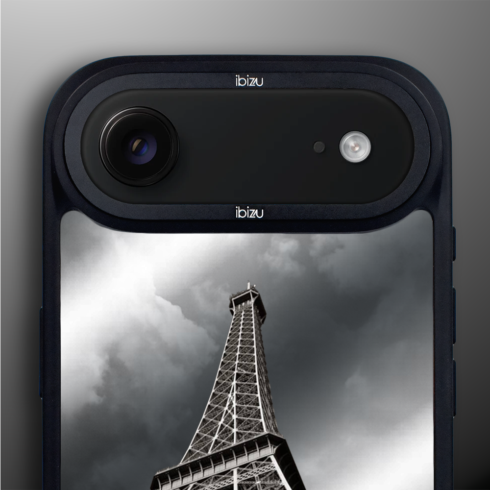 Etui do iPhone Air IBIZU DropGuard Matt z MagSafe, Noir City, Wieża Eiffla2