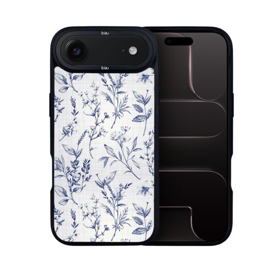 Etui do iPhone Air IBIZU DropGuard Matt z MagSafe, Pastel Bloom, Lazurowe szepty2