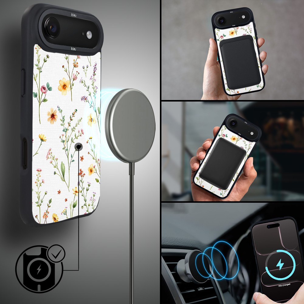 Etui do iPhone Air IBIZU DropGuard Matt z MagSafe, Pastel Bloom, Letni bukiet5