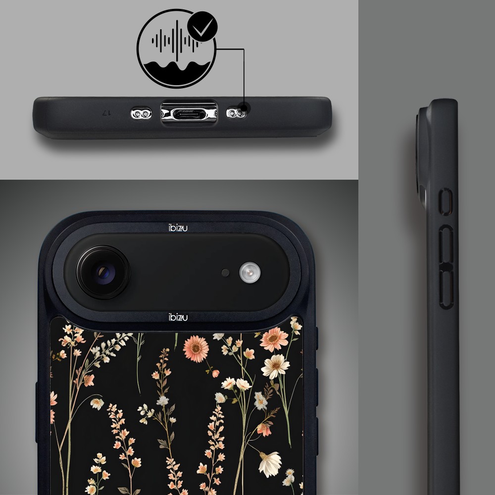 Etui do iPhone Air IBIZU DropGuard Matt z MagSafe, Pastel Bloom, Północny ogród1