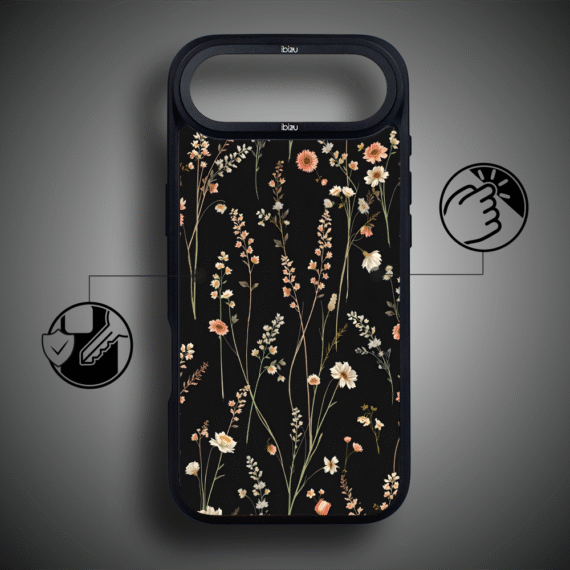 Etui do iPhone Air IBIZU DropGuard Matt z MagSafe, Pastel Bloom, Północny ogród5