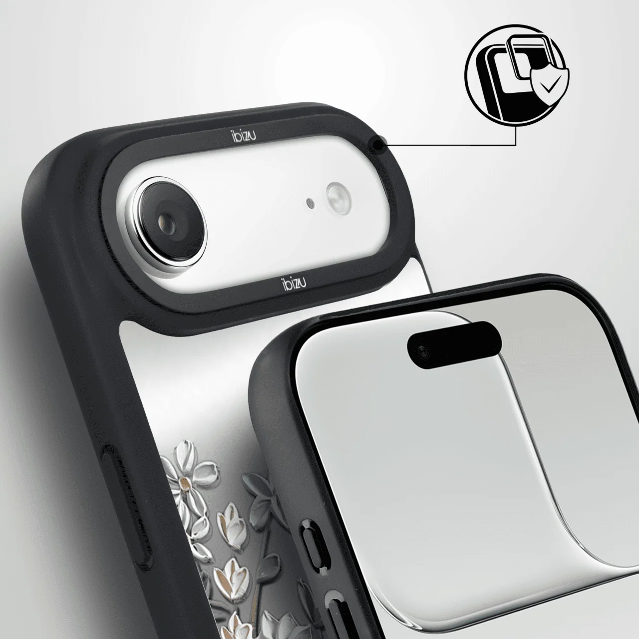 Etui do iPhone Air IBIZU DropGuard Matt z MagSafe, Relief Garden, Wiosenna łąka (3)