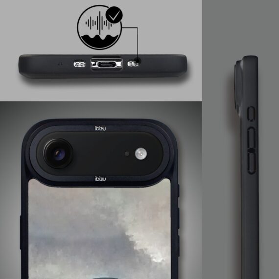 Etui do iPhone Air IBIZU DropGuard Matt z MagSafe, Rene Magritte, syn człowieczy1