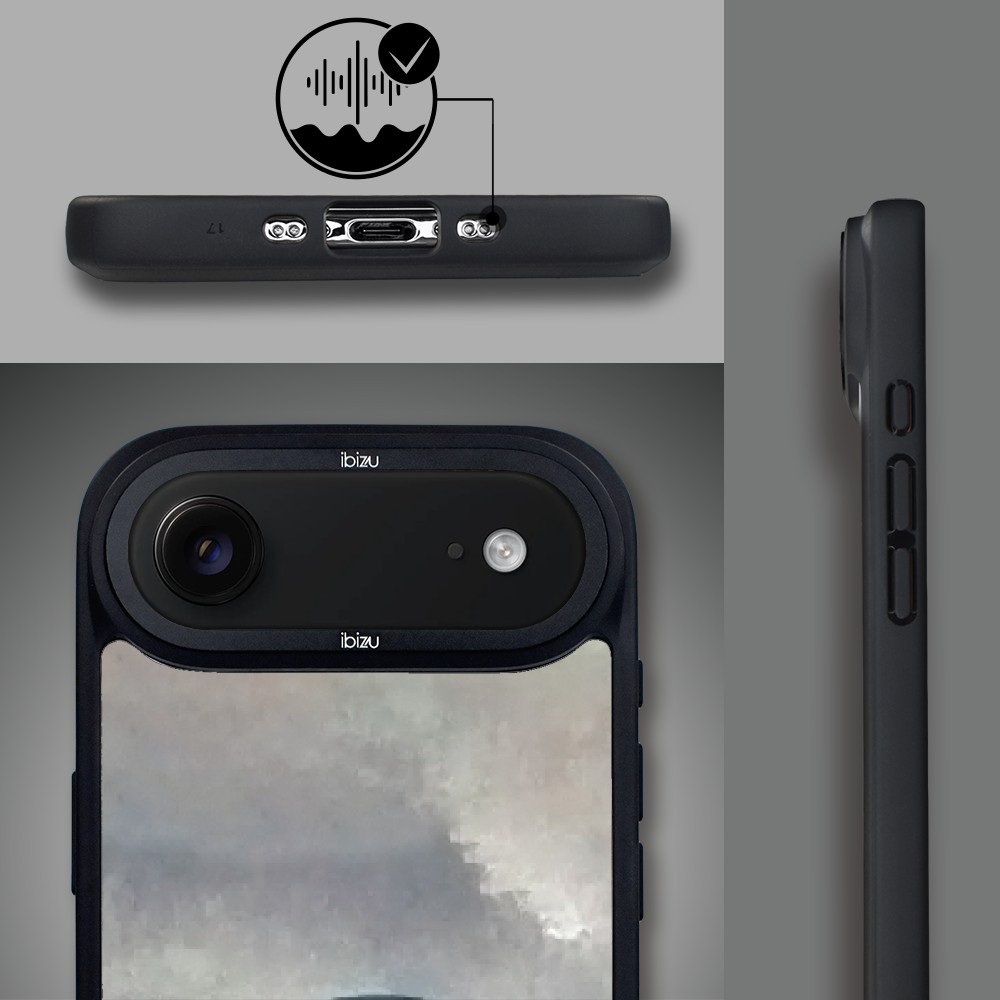 Etui do iPhone Air IBIZU DropGuard Matt z MagSafe, Rene Magritte, syn człowieczy1