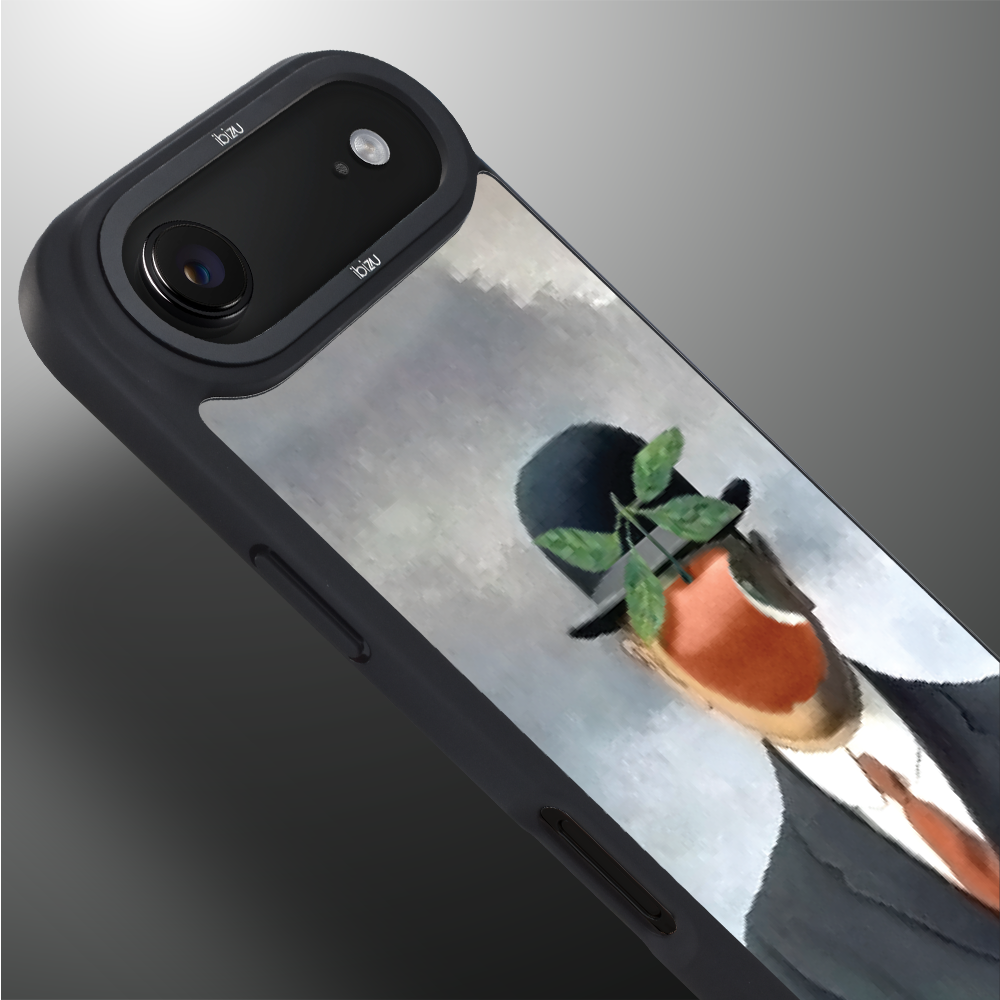 Etui do iPhone Air IBIZU DropGuard Matt z MagSafe, Rene Magritte, syn człowieczy3