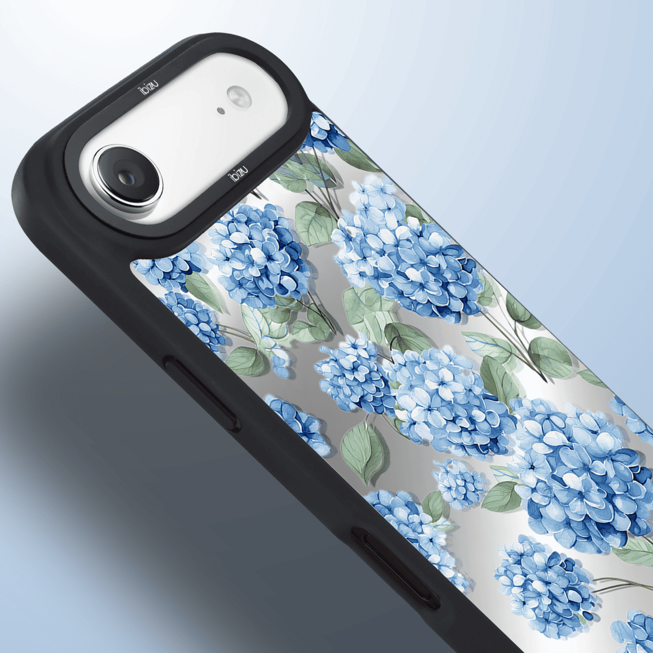 Etui do iPhone Air IBIZU DropGuard Matt z MagSafe, Szafirowa Hortensja (3)