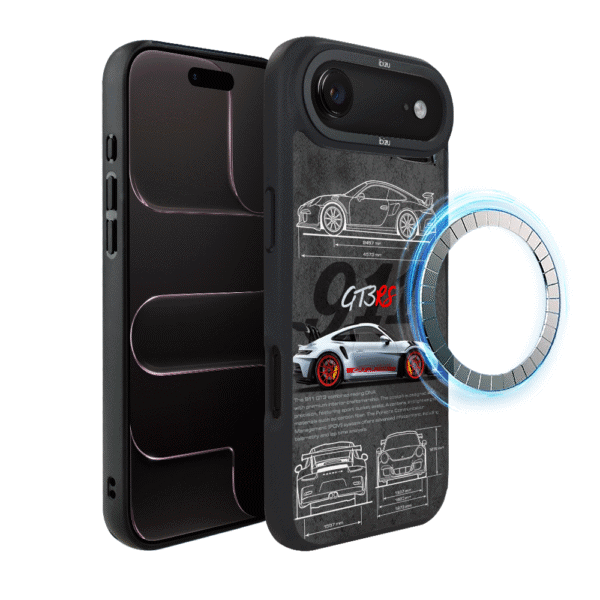 Etui do iPhone Air IBIZU DropGuard Matt z MagSafe, TechDrive, 911 GT3 RS1