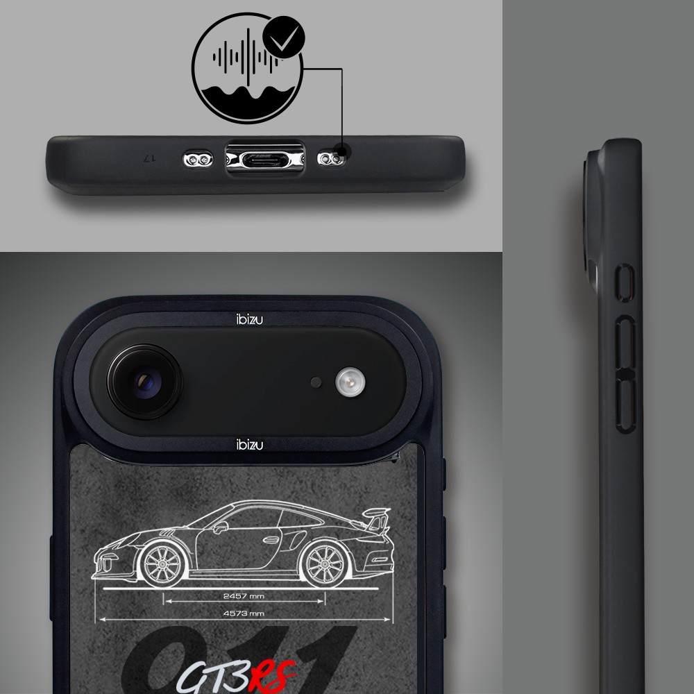 Etui do iPhone Air IBIZU DropGuard Matt z MagSafe, TechDrive, 911 GT3 RS6