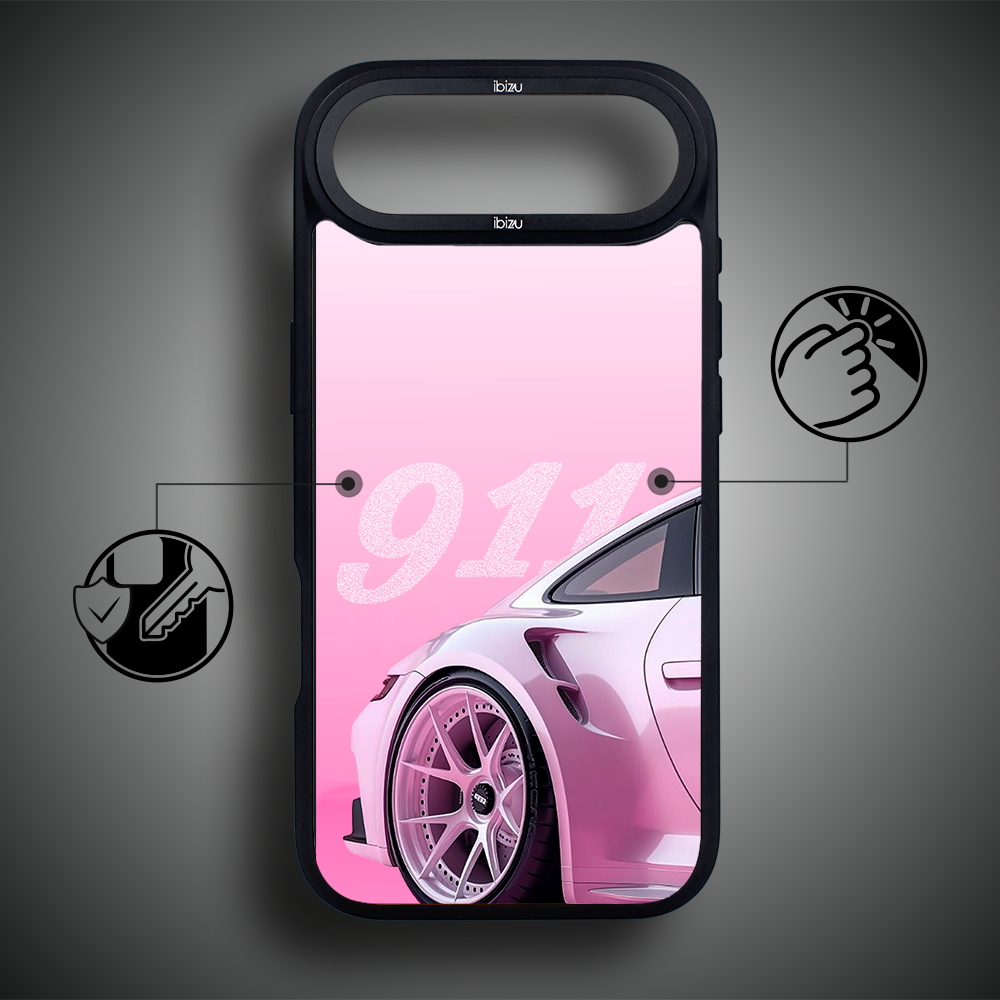 Etui do iPhone Air IBIZU DropGuard Matt z MagSafe, TechDrive, 911 różowe5